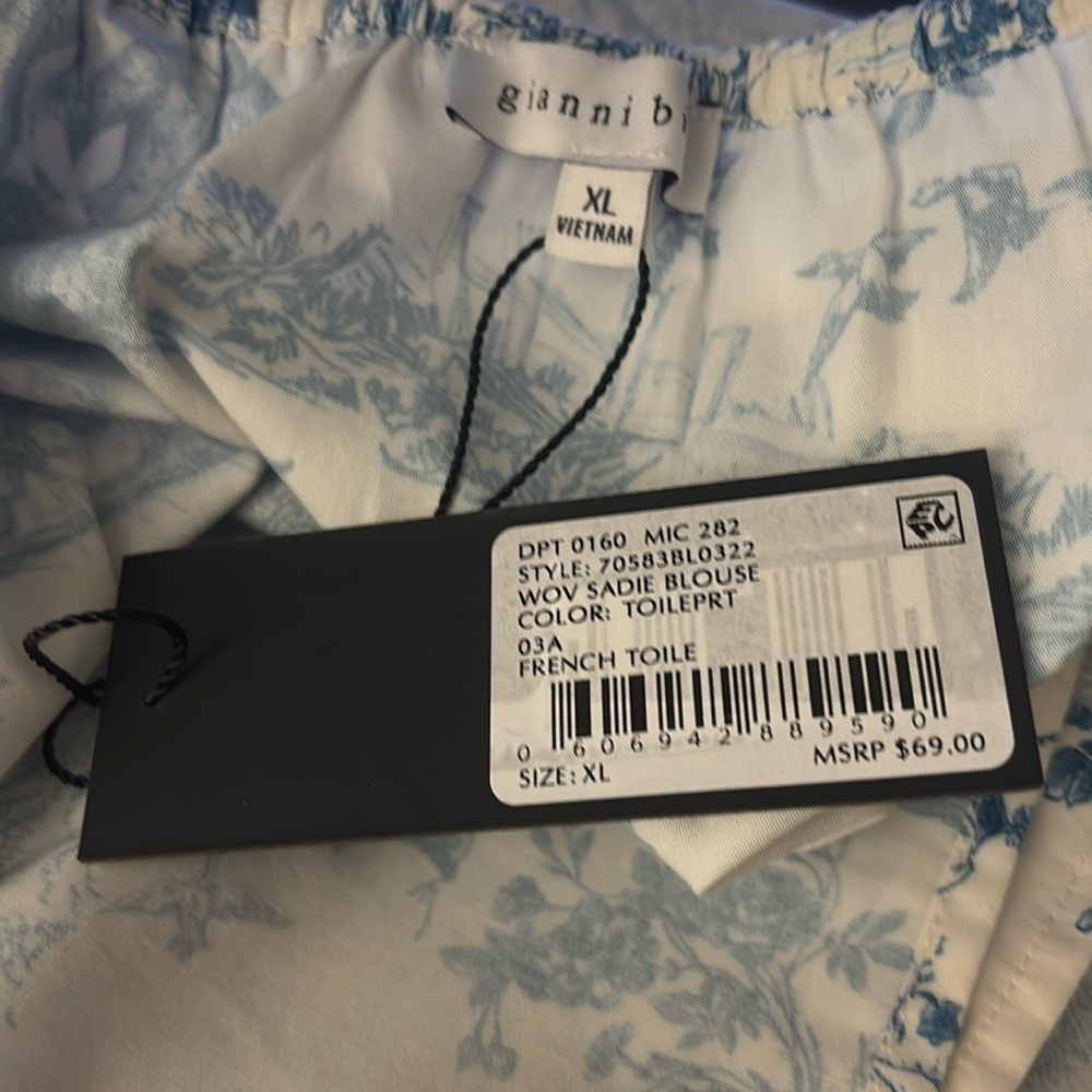 Gianni Bini Woven Sadie Sleeveless Square Neck Blouse- NWT - Picture 12 of 13